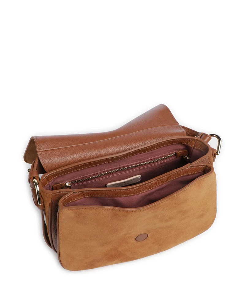 Coccinelle Mavery Suede Sac à main cognac