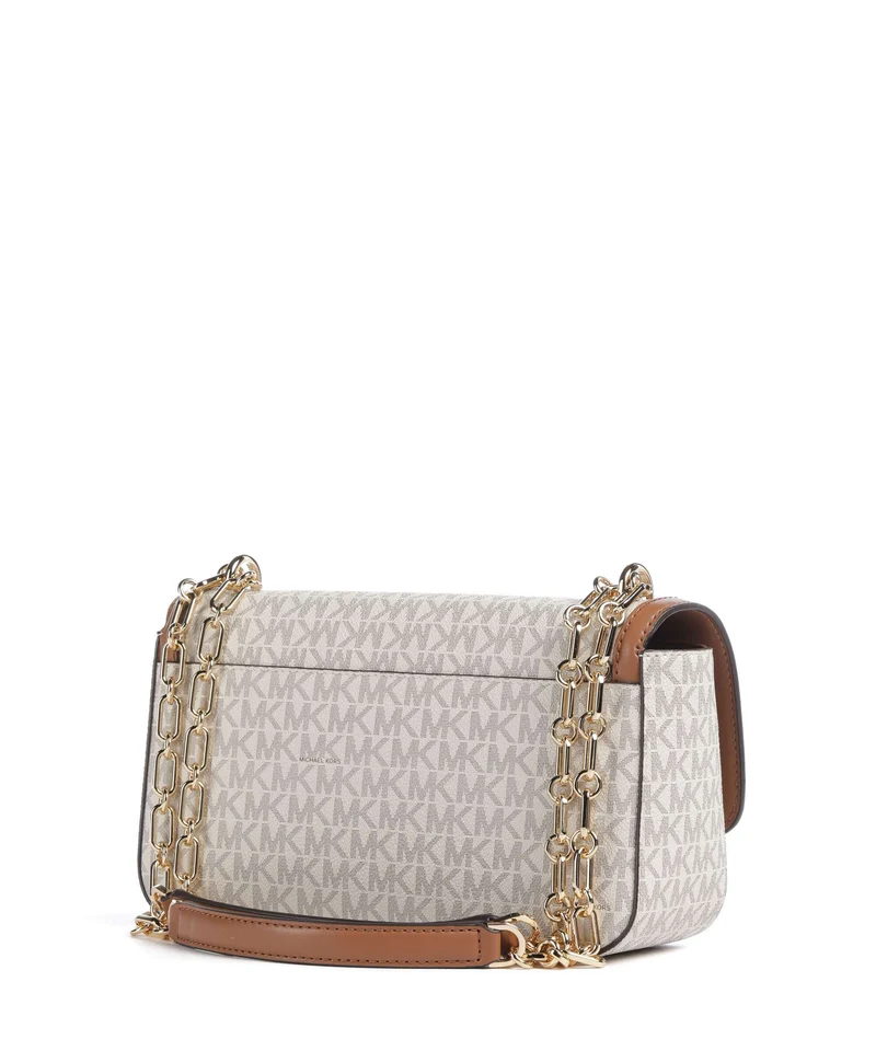 Michael Kors Tribeca Large Sac porté épaule vanilla/acorn