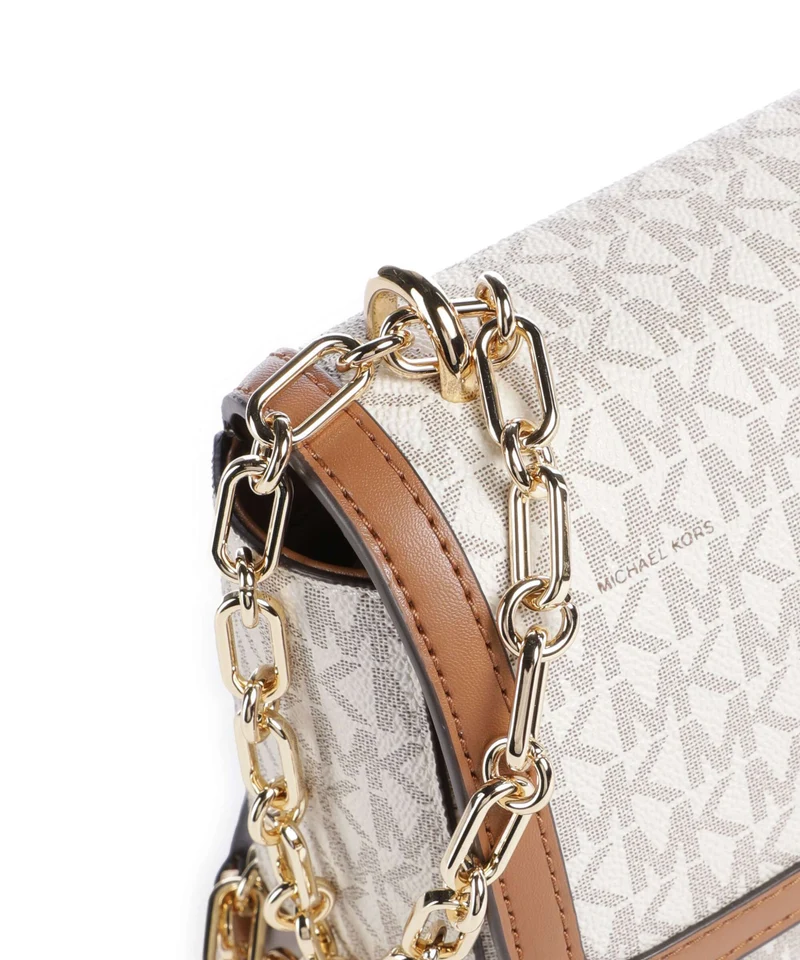 Michael Kors Tribeca Large Sac porté épaule vanilla/acorn