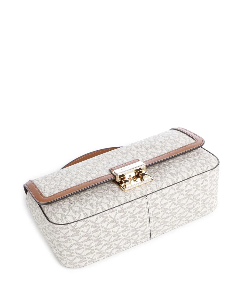 Michael Kors Tribeca Large Sac porté épaule vanilla/acorn