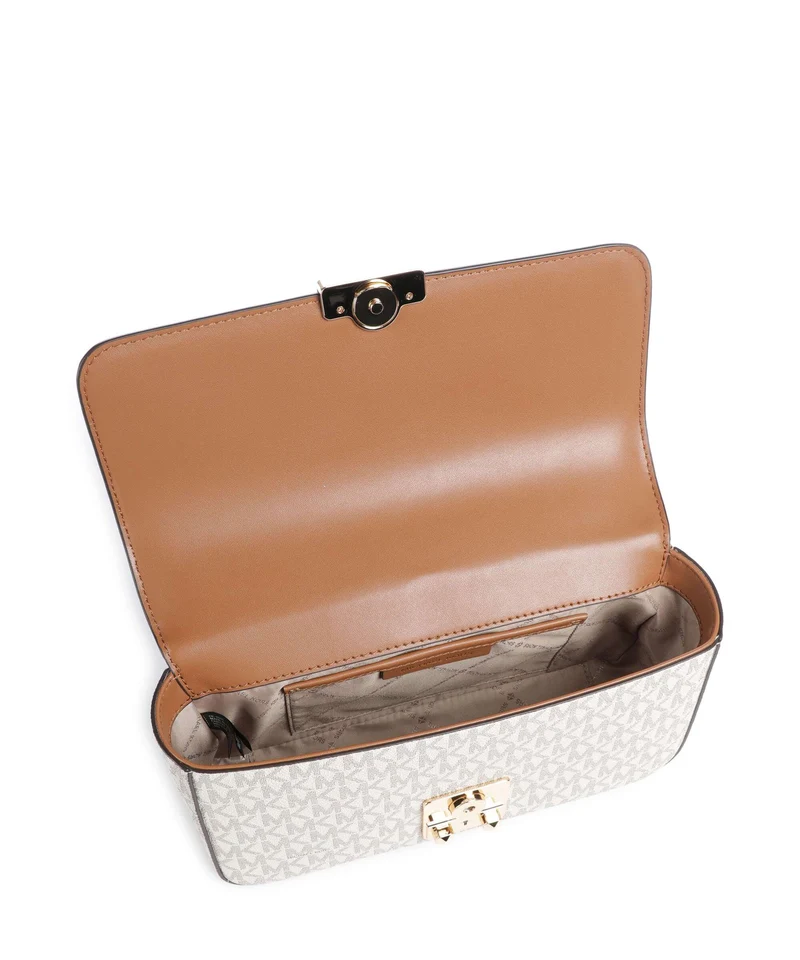 Michael Kors Tribeca Large Sac porté épaule vanilla/acorn