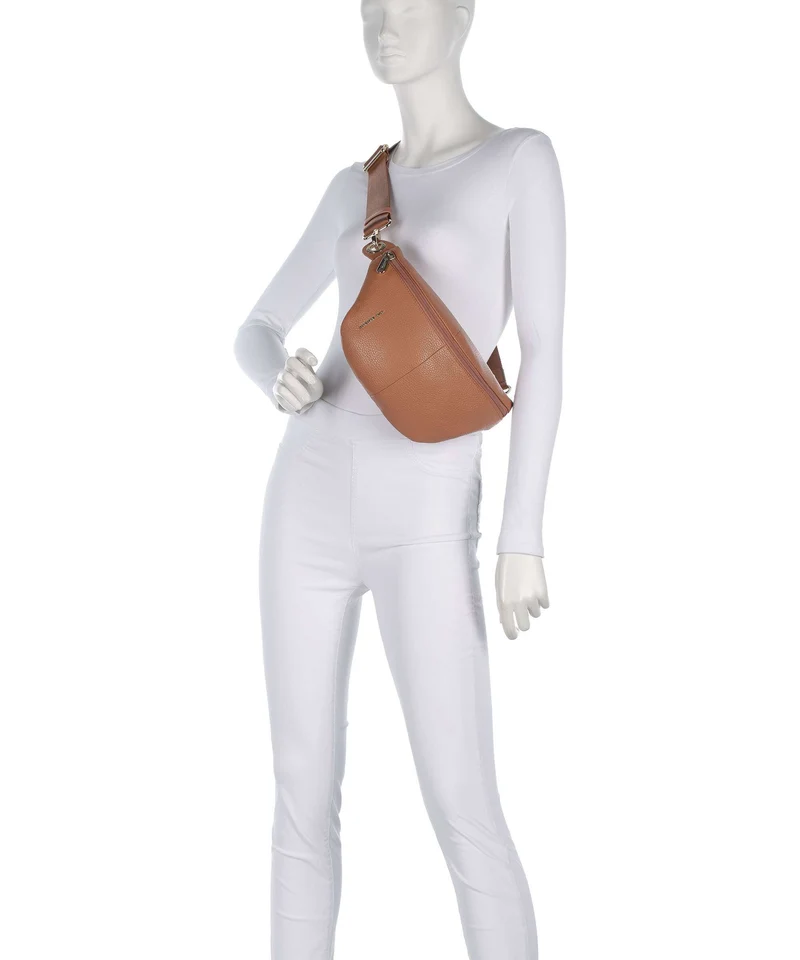 Mandarina Duck Mellow Leather Sac banane pecan nut