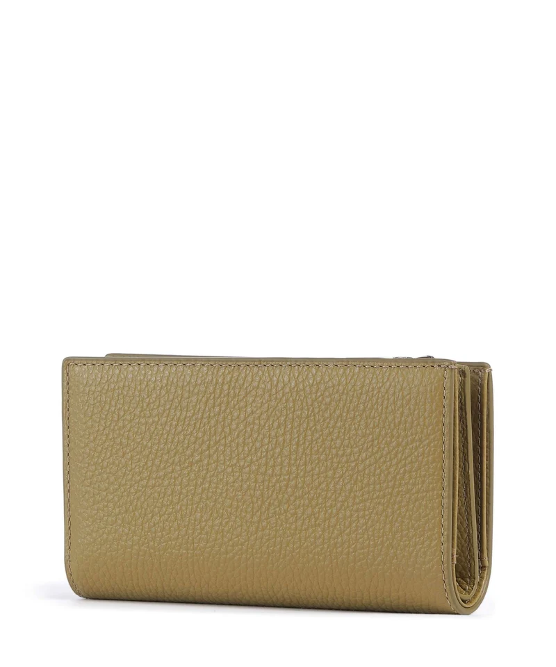 Coccinelle Metallic Soft Portefeuille seagrass