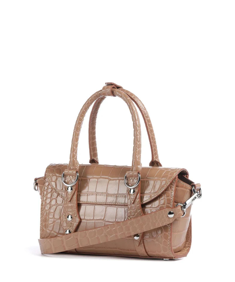 Vivienne Westwood Bettina Embossed Croc Mini Sac à main dusty pink