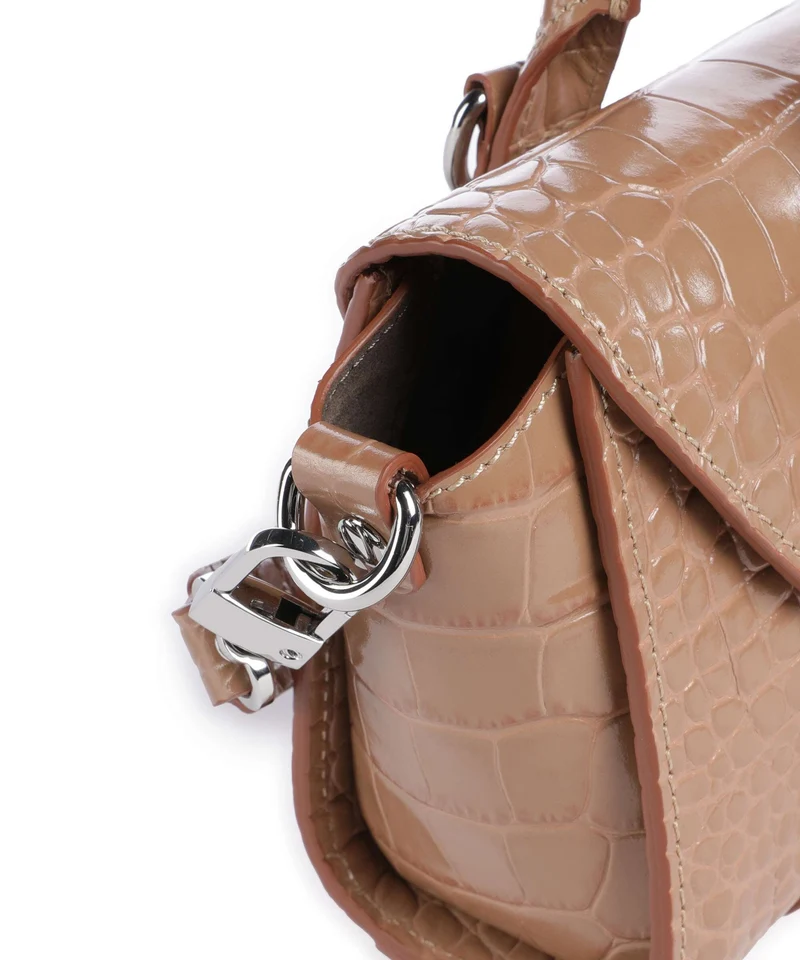 Vivienne Westwood Bettina Embossed Croc Mini Sac à main dusty pink