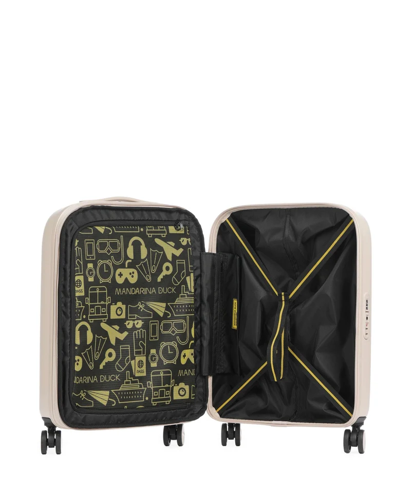 Mandarina Duck Logoduck+ Valise 4 roues white mocha