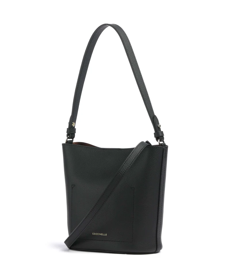 Coccinelle Nikla Sac seau noir/cognac