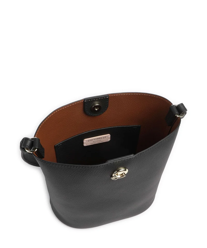 Coccinelle Nikla Sac seau noir/cognac