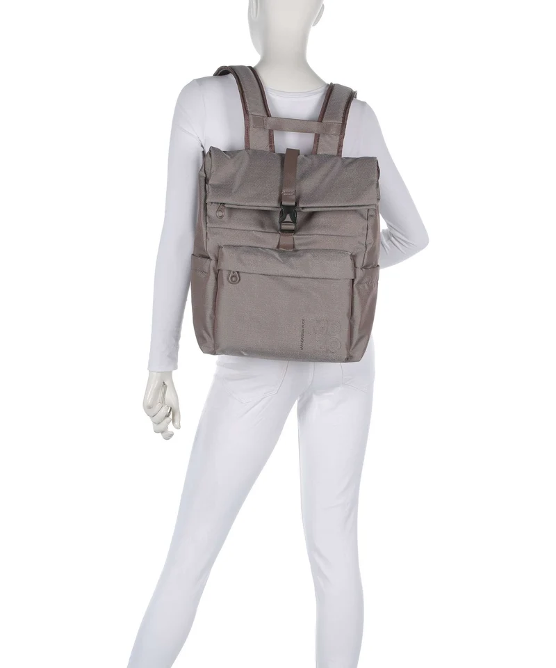 Mandarina Duck MD20 Sac à dos roll-top taupe
