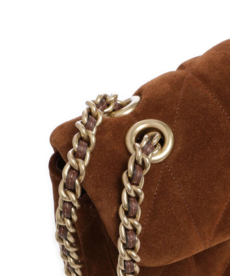 Coach Tabby Quilted Suede 26 Sac porté épaule warm brown