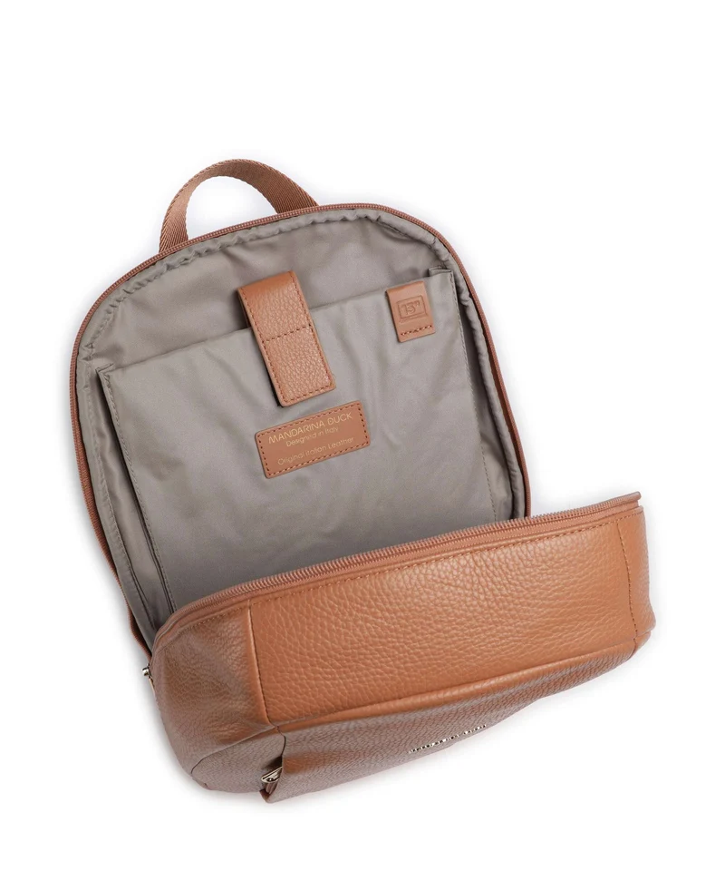 Mandarina Duck Mellow Leather Sac à dos pecan nut