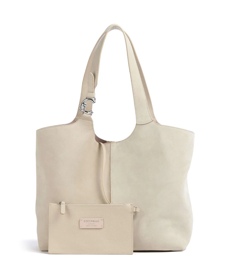 Coccinelle C-Easy Suede Sac fourre-tout sandshell