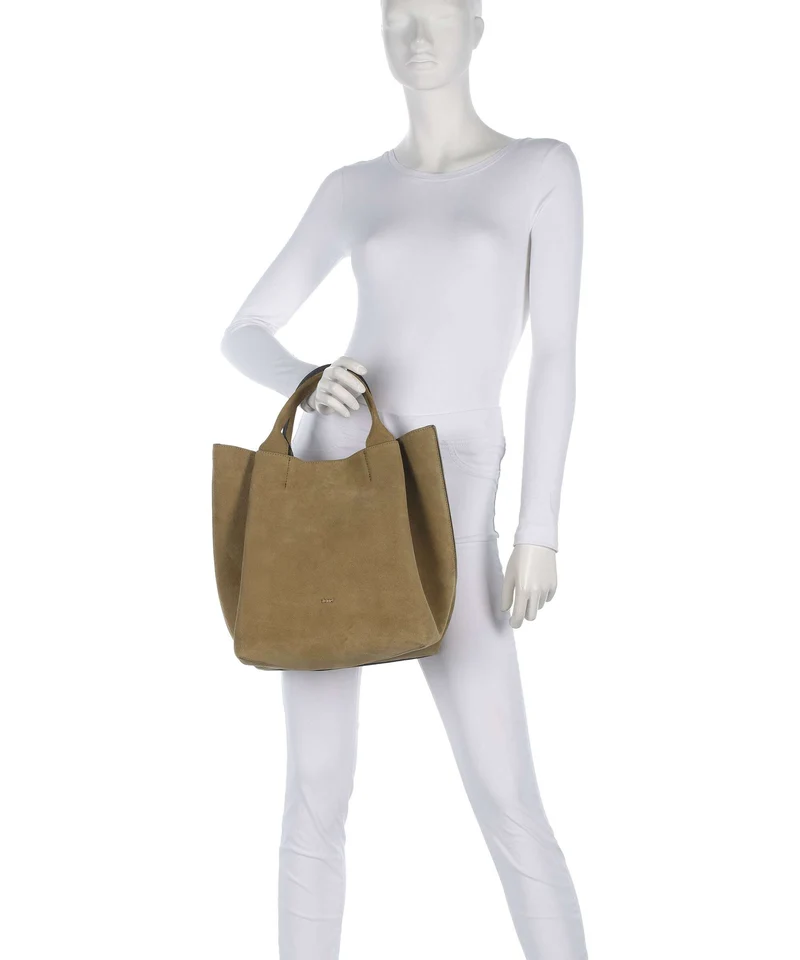 Abro Suede Essential Medium Sac à main mud