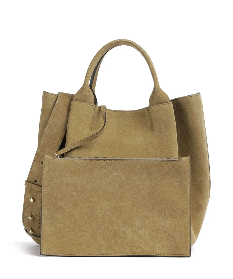 Abro Suede Essential Medium Sac à main mud
