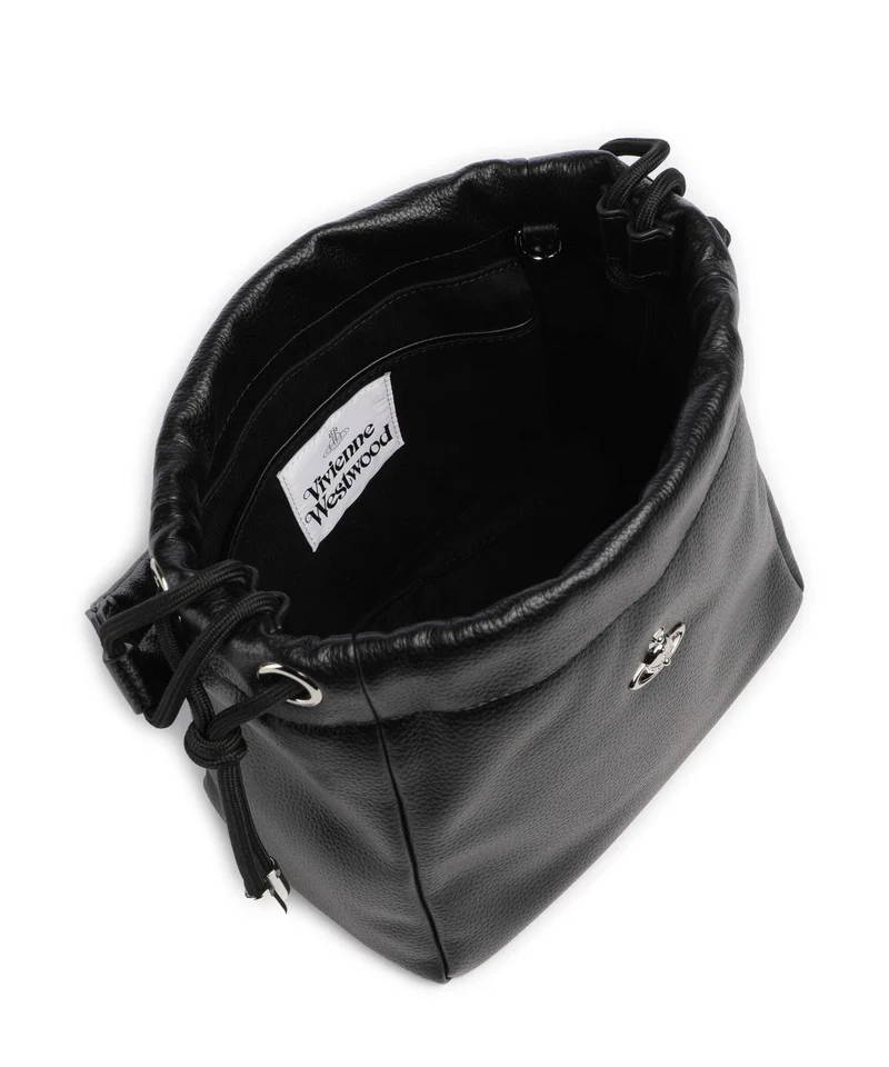 Vivienne Westwood Hilary Grain Small Sac seau black