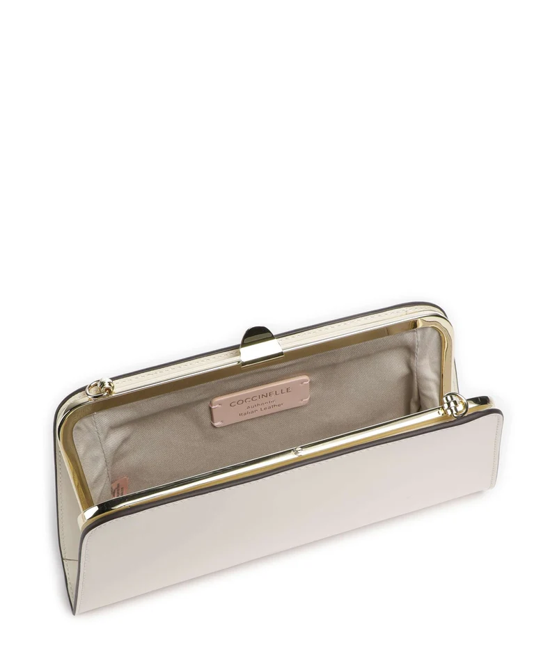 Coccinelle Liv Calf Sac bandoulière pearl