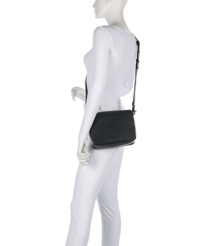 Mandarina Duck Mellow Leather Sac porté épaule nero