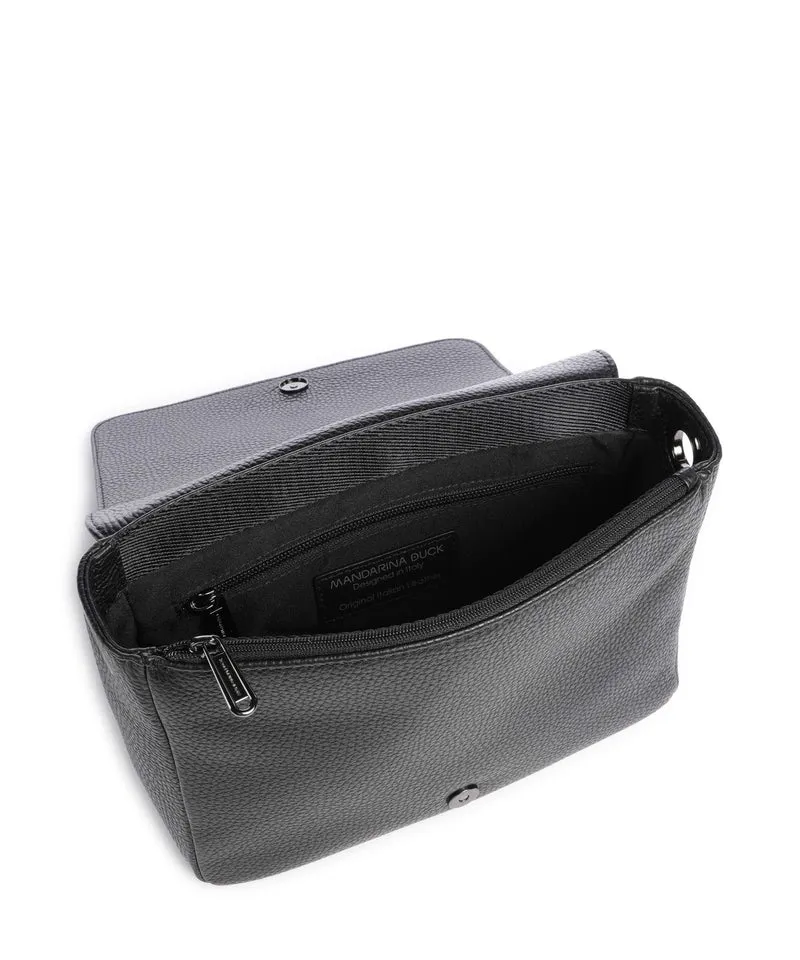 Mandarina Duck Mellow Leather Sac porté épaule nero