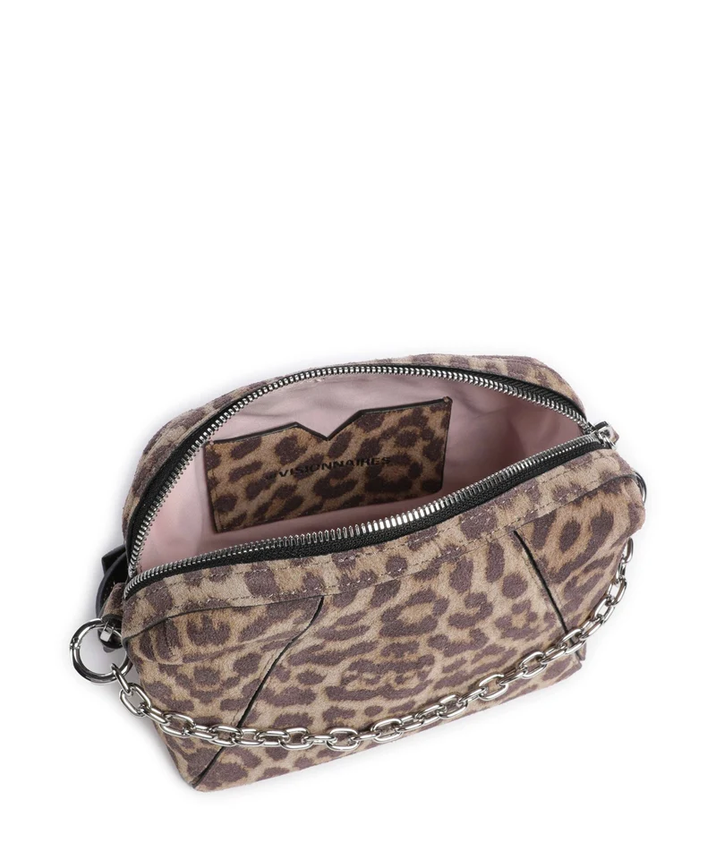 Les Visionnaires Lynn Cozy Chain Sac bandoulière leo print