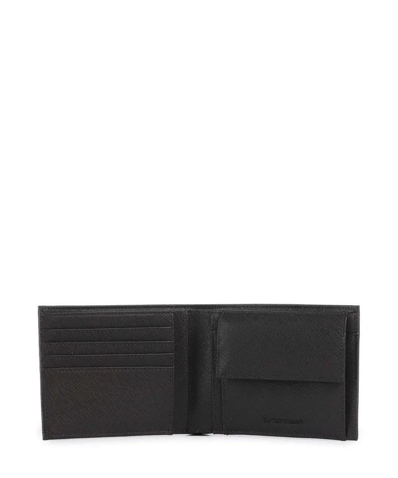 Emporio Armani Saffiano Animation Portefeuille ebony