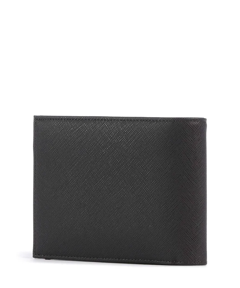 Emporio Armani Saffiano Animation Portefeuille ebony