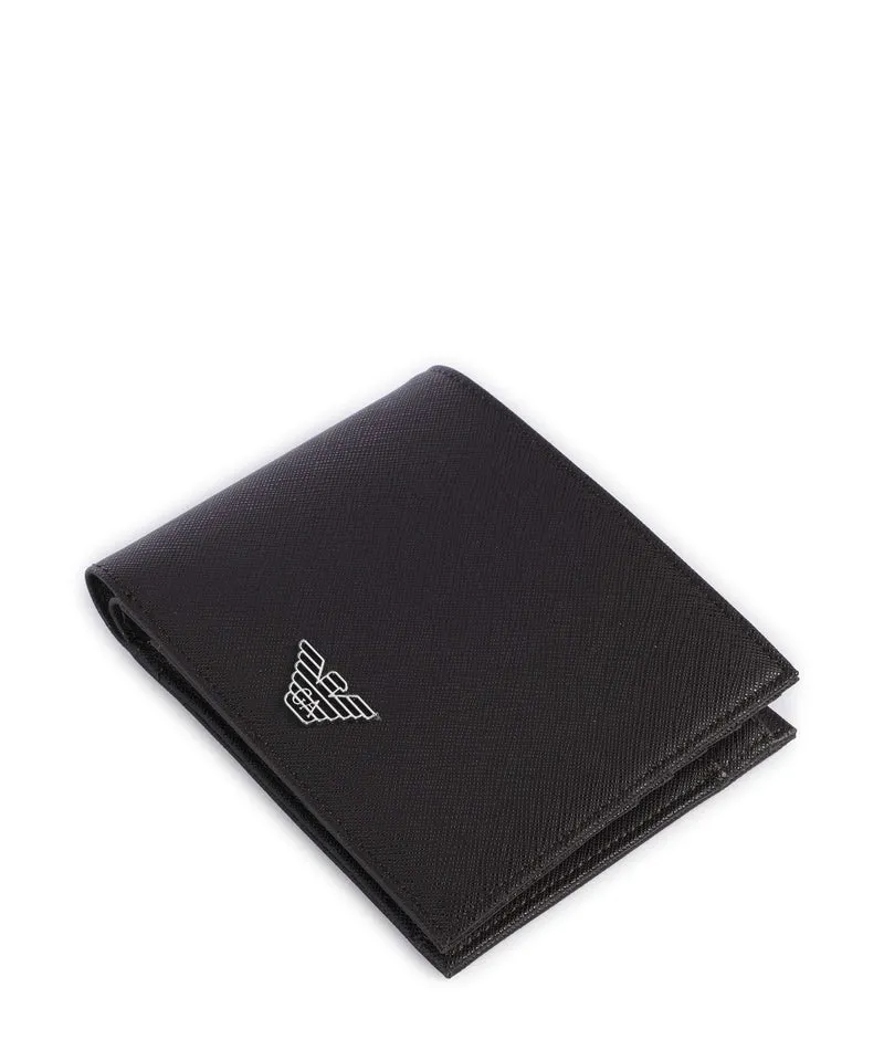 Emporio Armani Saffiano Animation Portefeuille ebony