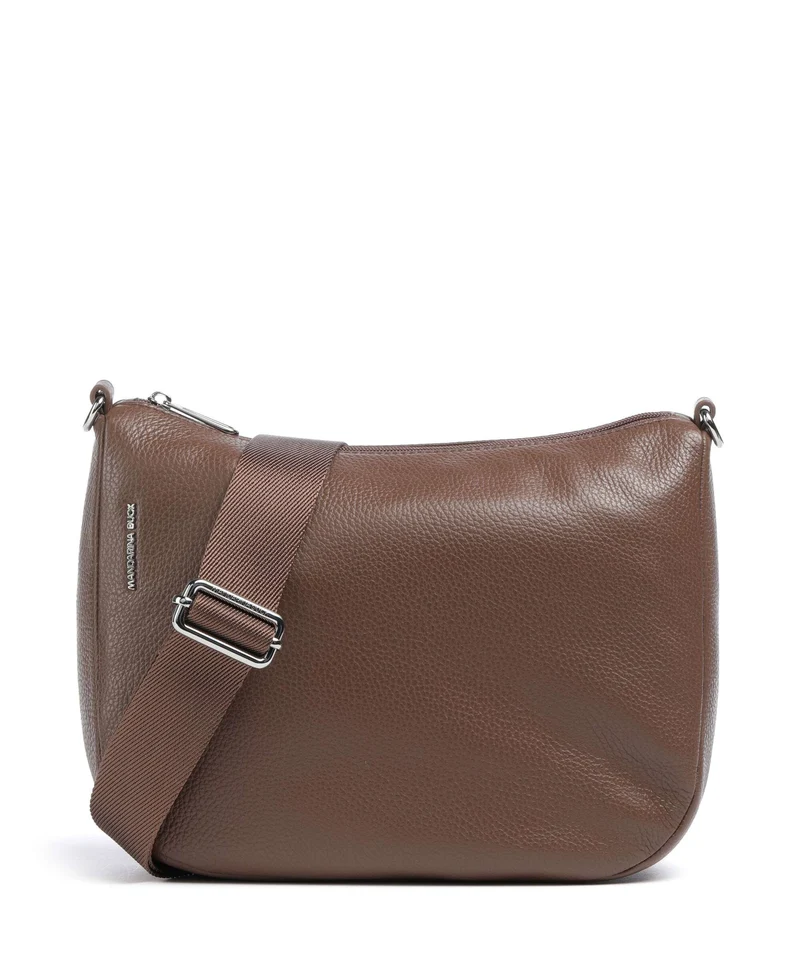 Mandarina Duck Mellow Leather Sac bandoulière milk chocolate