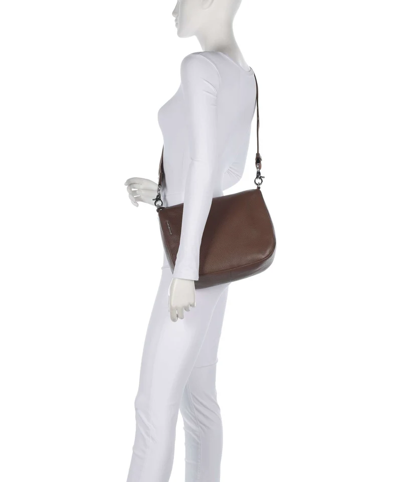 Mandarina Duck Mellow Leather Sac bandoulière milk chocolate