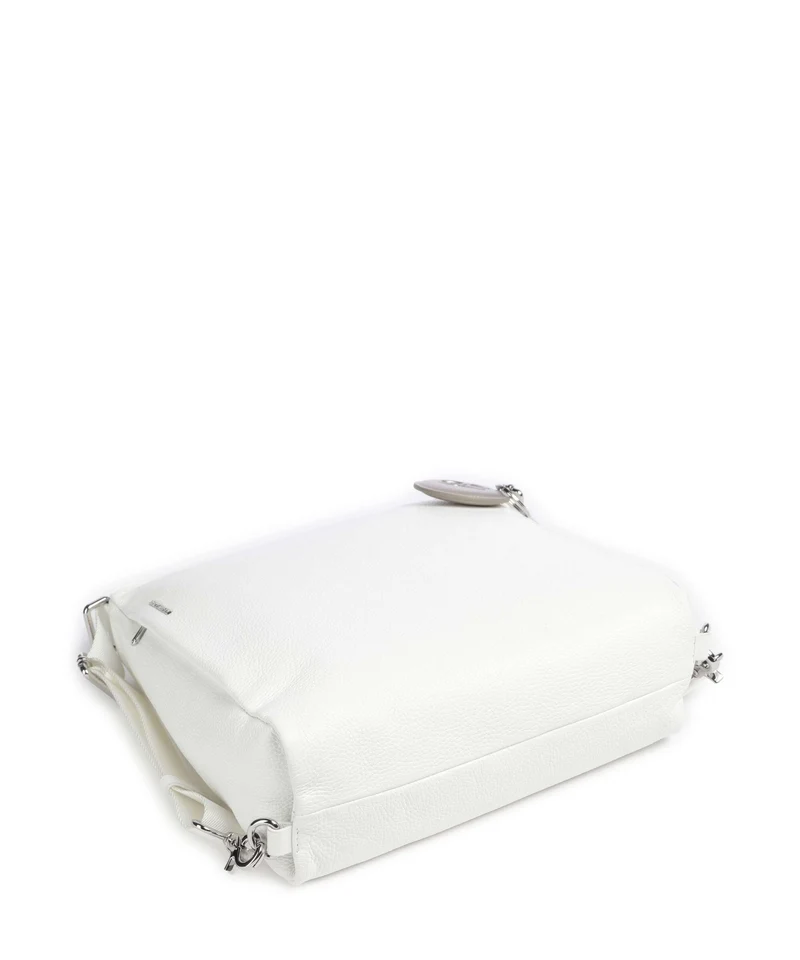 Mandarina Duck Mellow Leather Sac à main porté dos blanc