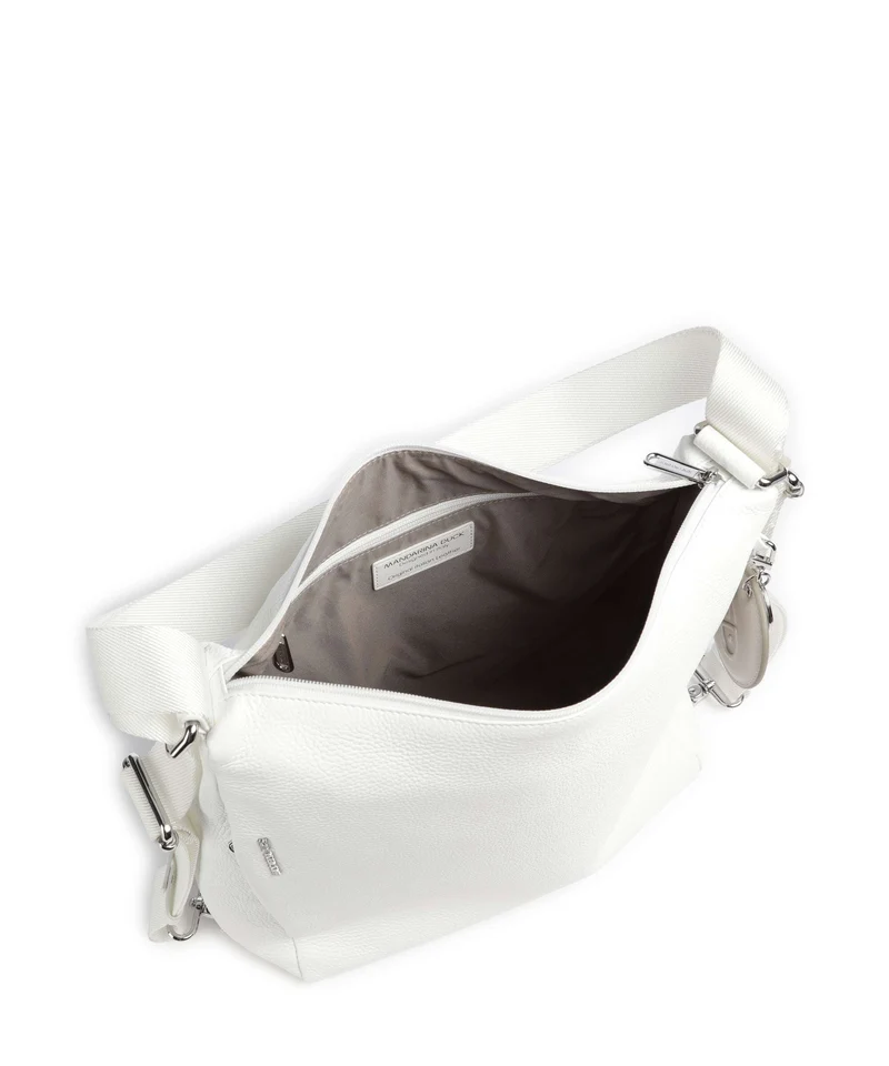 Mandarina Duck Mellow Leather Sac à main porté dos blanc