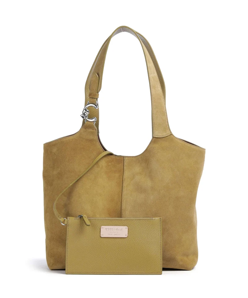 Coccinelle C-Easy Suede Sac fourre-tout seagrass