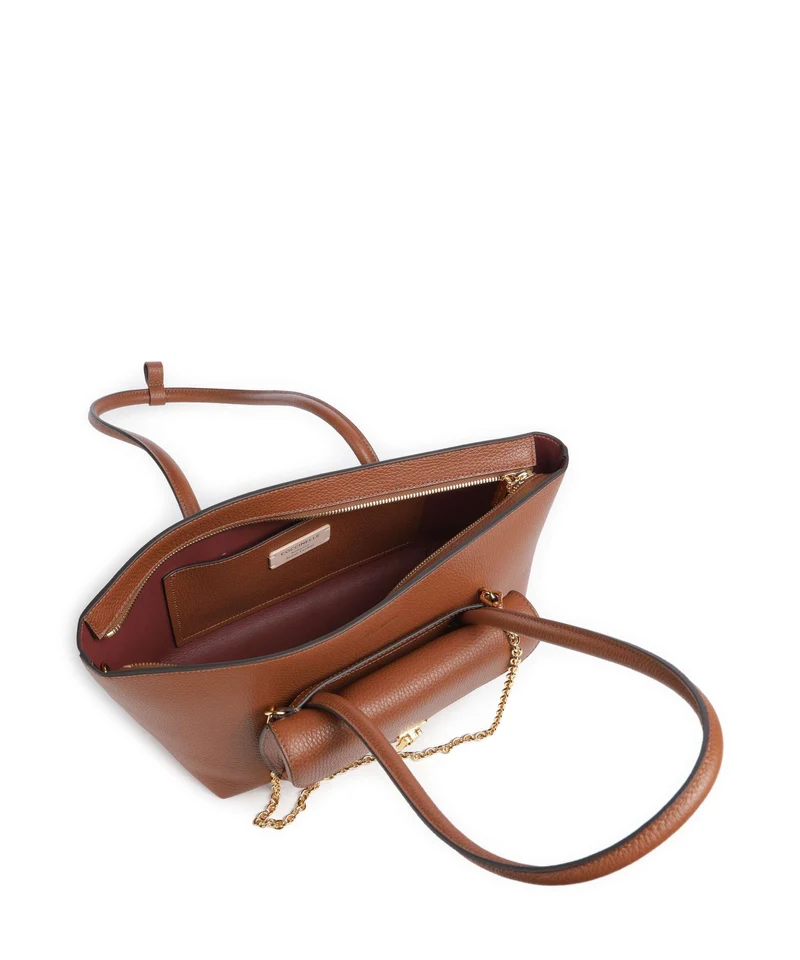 Coccinelle Beat Double Sac porté épaule cognac