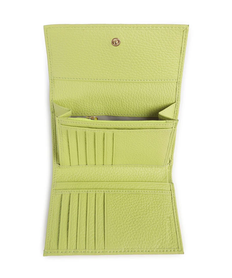 Coccinelle Metallic Soft Portefeuille green glow
