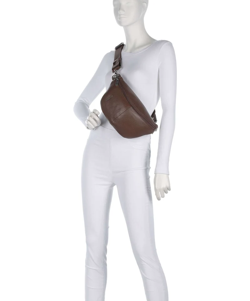 Mandarina Duck Mellow Leather Sac banane milk chocolate