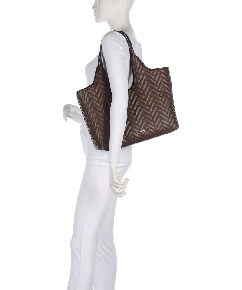 Karl Lagerfeld K/Brick Medium Cabas dark friar brown