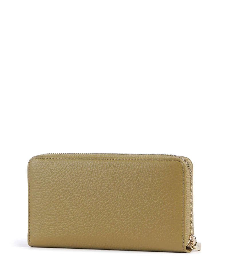 Coccinelle Metallic Soft Portefeuille seagrass