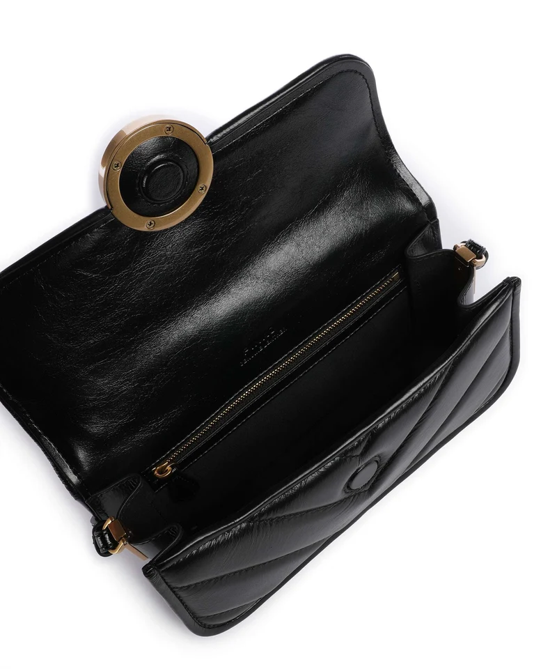 Pinko Love Box Horizontal Sac porté épaule nero/antique gold