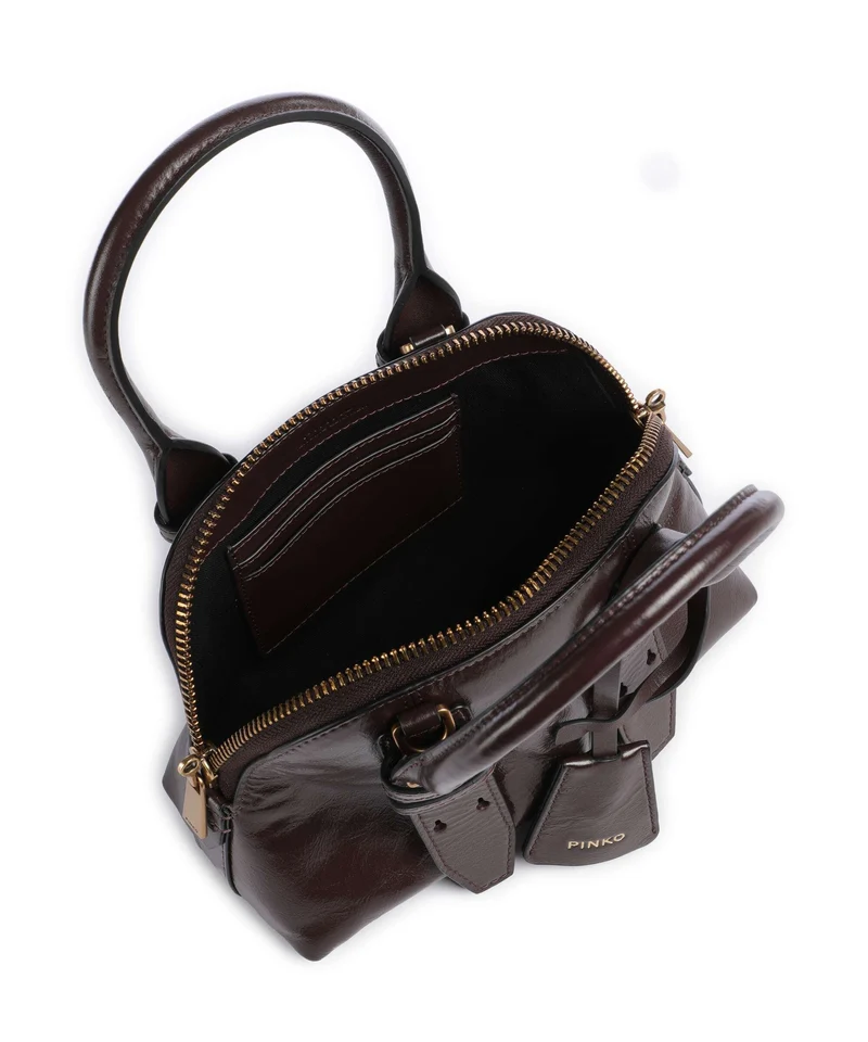 Pinko Bowling Mini Sac à main rosso mogano/antique gold