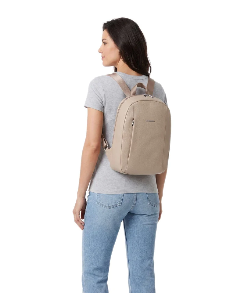 Mandarina Duck Mellow Leather Sac à dos warm taupe