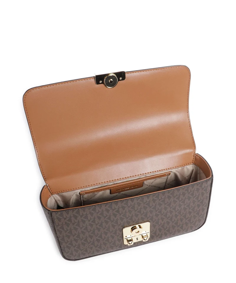 Michael Kors Tribeca Large Sac porté épaule brown/acorn