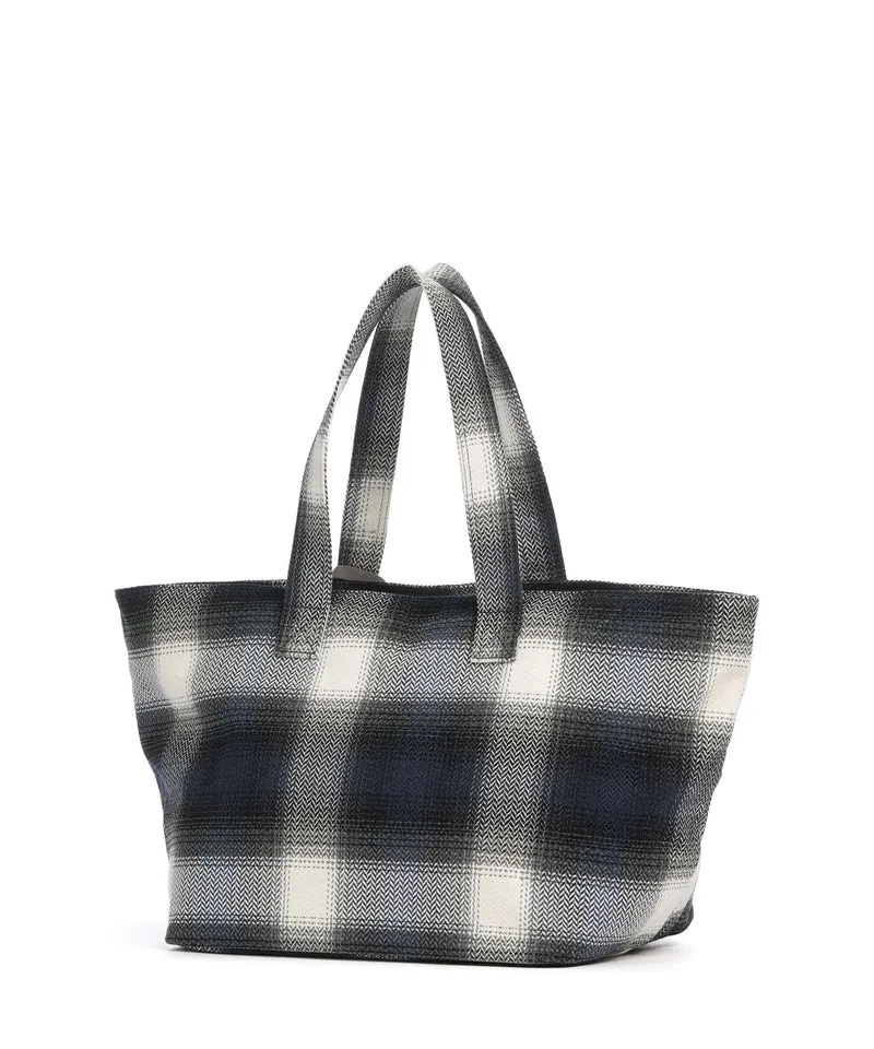 Les Visionnaires Alba Check Essential Cabas check navy
