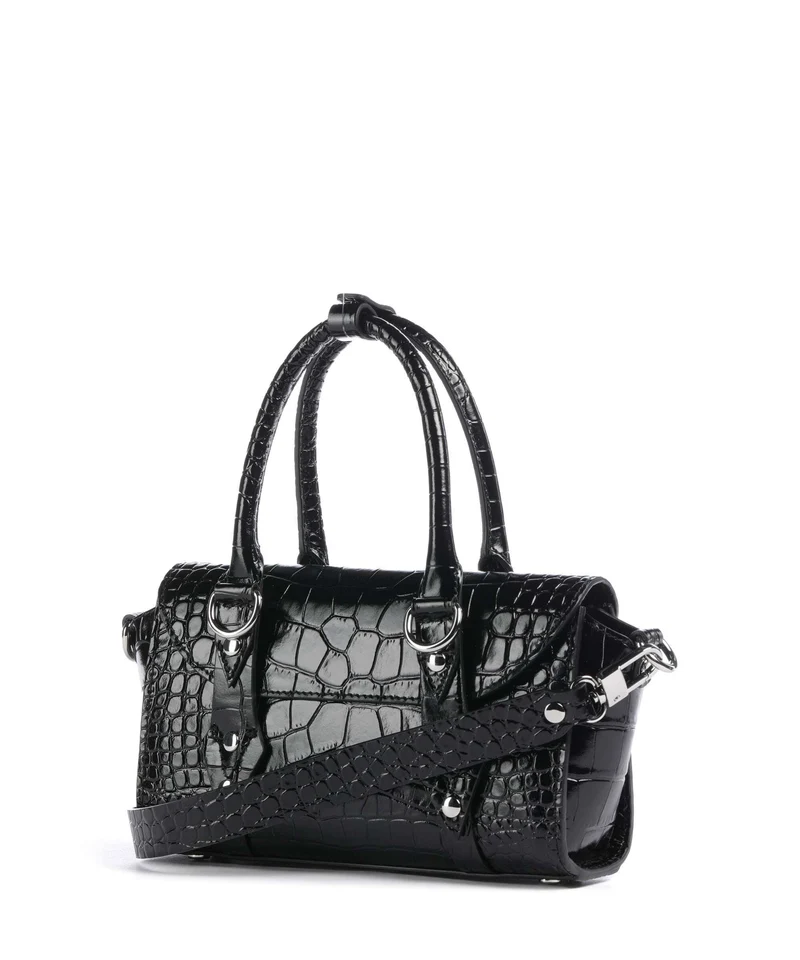 Vivienne Westwood Bettina Embossed Croc Mini Sac à main black