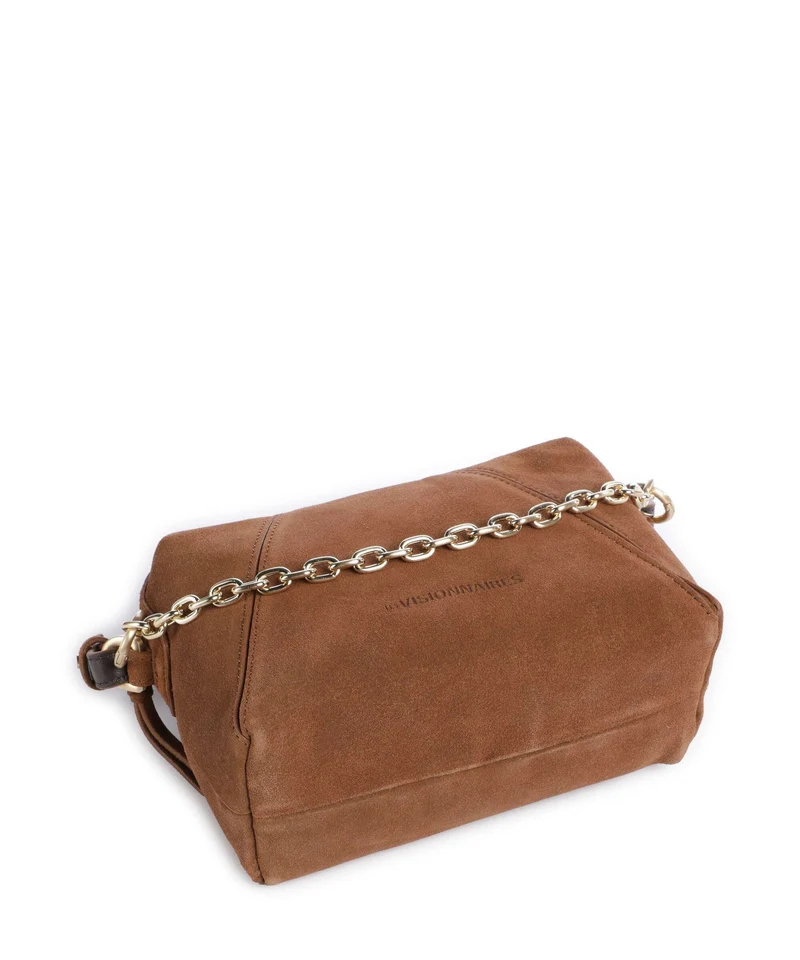 Les Visionnaires Lynn Cozy Chain Sac bandoulière cognac