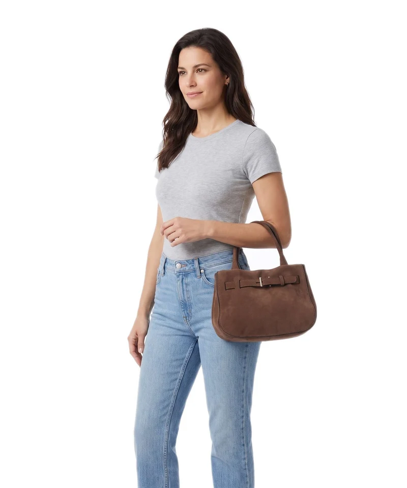Abro Suede Jill Sac à main wood