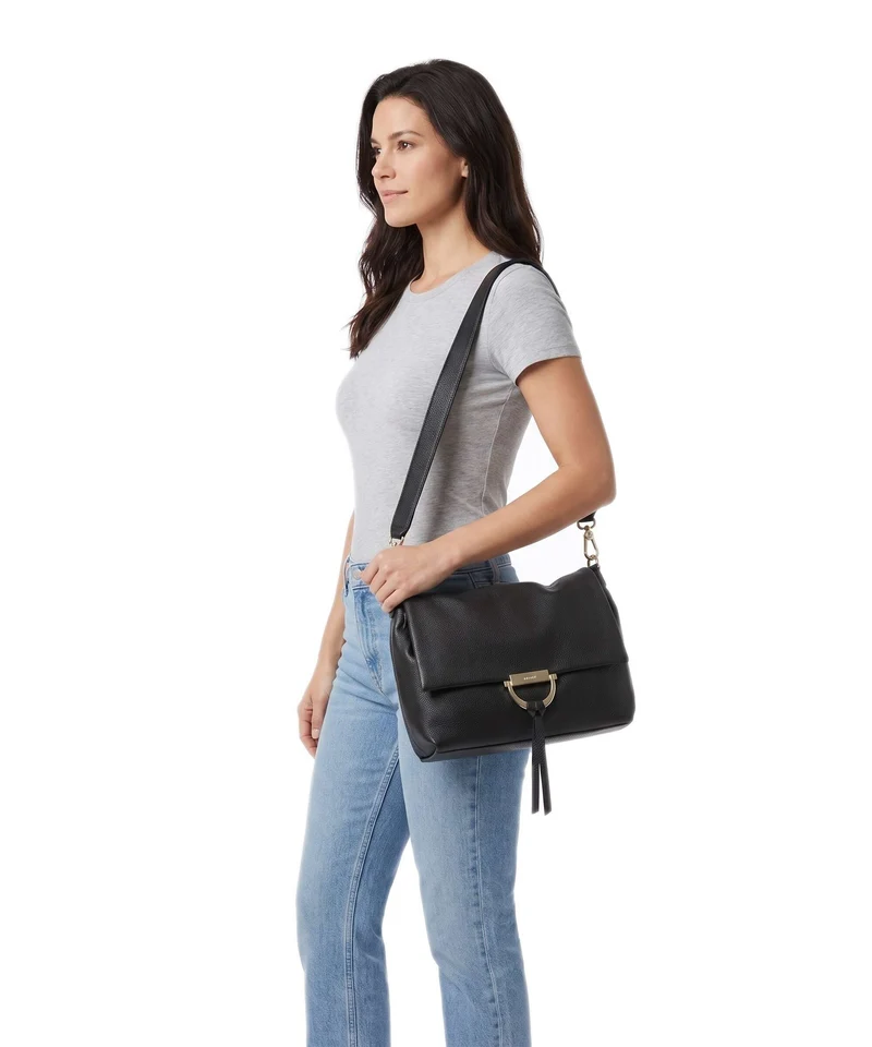 Abro Dalia Temi Medium Sac porté épaule black/gold