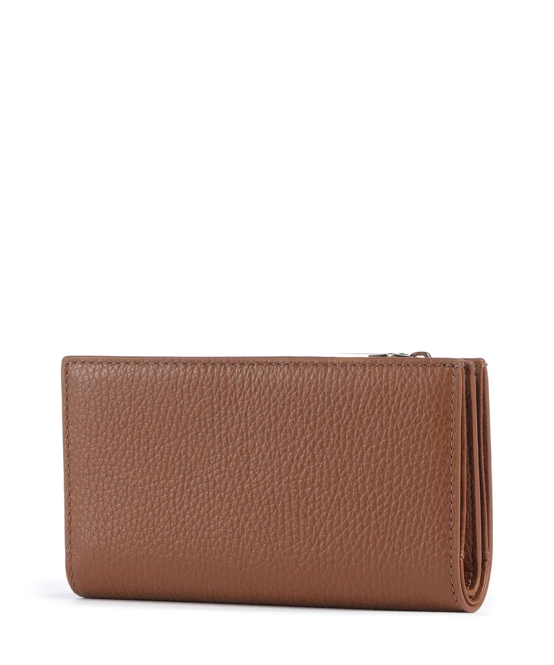 Coccinelle Metallic Soft Portefeuille cognac