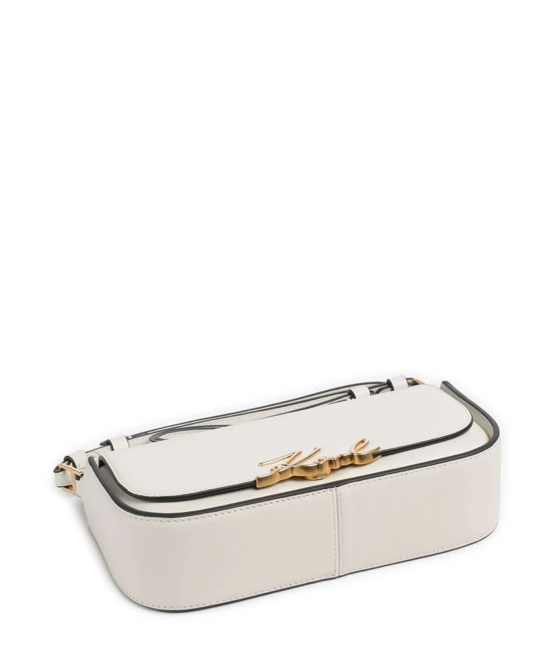 Karl Lagerfeld K/Signature Sac porté épaule off white