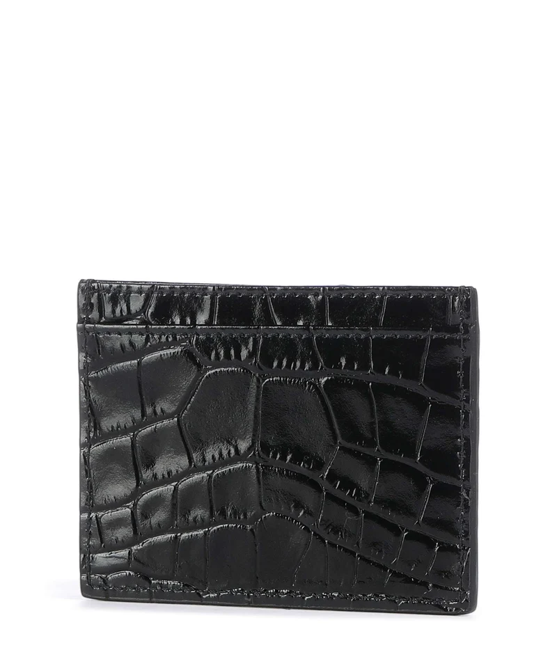 Vivienne Westwood Embossed Croc Étui à cartes crédit black