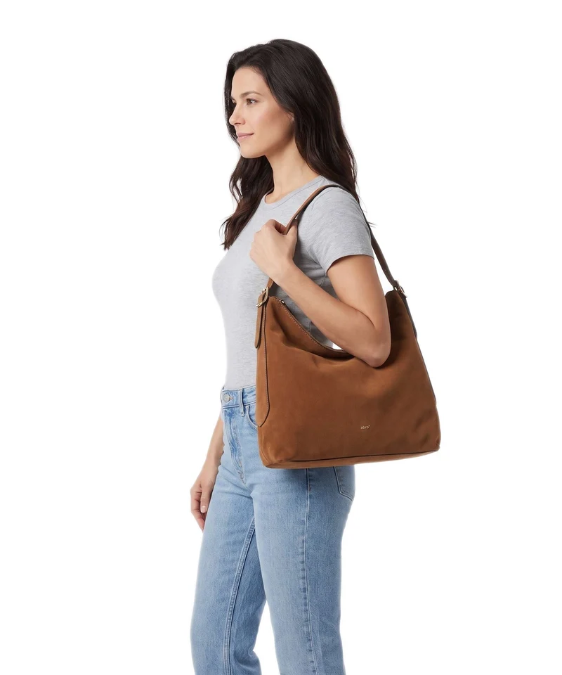 Abro Suede Carina Sac fourre-tout cuoio
