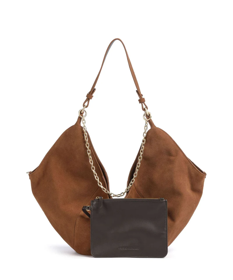 Les Visionnaires Amelie Cozy Chain Sac fourre-tout cognac